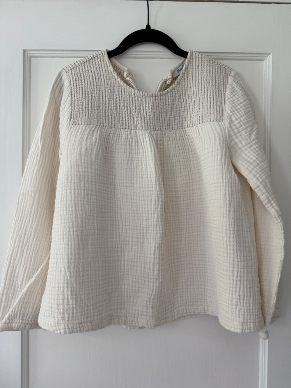 Madewell Cream Women's Long-Sleeve Tunic Top